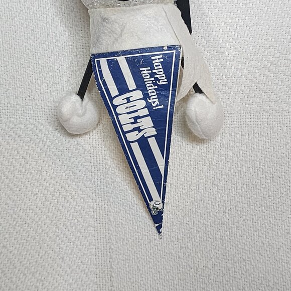 NFL Licensed Snowman Pennant Indianapolis Colts Happy Holiday Light Up Ornament - Picture 8 of 16